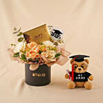 Sweet Success Convocation Flowers, Lindt & Graduation Bear Box