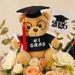 Cheers to 2026 Graduate - Moet, Graduation Bear & Flowers