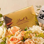 Premium Lindt Swiss Chocolate and Flowers 2026 Graduate Gift Box
