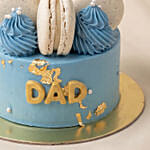 Father's Day Choclate Cake with Macarons