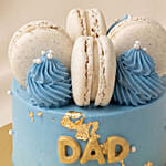 Father's Day Choclate Cake with Macarons