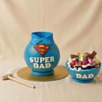 Super Dad Pinata Cake
