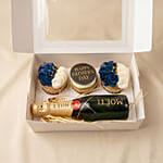 Father's Day Cupcakes and Moet Wine Box