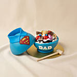 Super Dad Pinata Cake