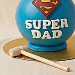 Super Dad Pinata Cake