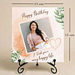 Personalised Happy Birthday Photo Stand