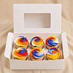 Delightful Colors Cupcakes 6 pcs