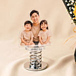 Personalised Car Bobble with Love you Dad Sunflower