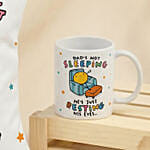 Dad's Not Sleeping - Funny Cushion & Mug Gift Set