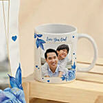 Love You Dad - Personalised Photo Cushion & Mug Gift Set