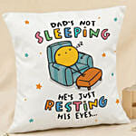 Dad's Not Sleeping - Funny Cushion & Mug Gift Set