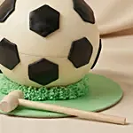 Football Chocolate Pinata Smash Cake