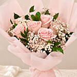 Beautiful Pink Roses Bouquet