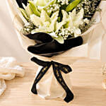 Charming White Lilies Bouquet