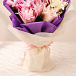 Alluring Pink Oriental Lilies Bouquet