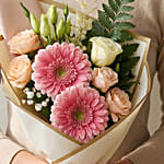 Dignified Mixed Flowers Hand Bouquet