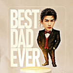 Best Dad Ever LED Lamp for Fathers Day