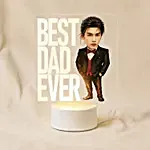 Best Dad Ever LED Lamp for Fathers Day