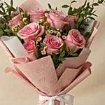 Titanic Rose Chamomile Hand Bouquet