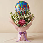 Birthday Wishes Flower & Balloon Bouquet