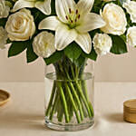 Love For White Flowers Vase