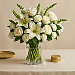 Love For White Flowers Vase