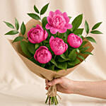 Elegant Pink Peonies Bouquet