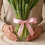 10 Pink Tulip Arrangement