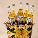 Superhero Dad Beer Mug and Beer Sweet Delights Gift Set