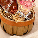 Cuddly Bear with Preserved Bouquet and Chocolate Hamper