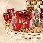 Whiskey and Chocolate Hamper with Glasses