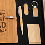 World's Best Dad Bamboo Office Giftset