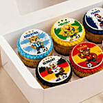 International Football Teams Chocolate Cupcakes