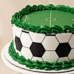 Classic Football Pitch & Soccer Ball Chocolate Cake
