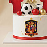 Spain Football Team Chocolate Birthday Cake