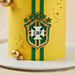 Brazil Football Team Chocolate Birthday Cake