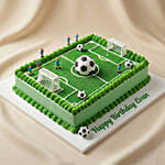 Football Pitch Chocolate Birthday Cake