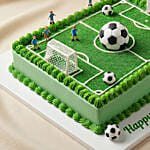Football Pitch Chocolate Birthday Cake