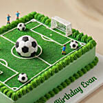 Football Pitch Chocolate Birthday Cake
