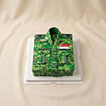 Singapore Army Camouflage Uniform Chocolate Cake