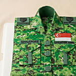 Singapore Army Camouflage Uniform Chocolate Cake