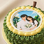 Personalised Vanilla Musang King Durian Ghibli Photo Cake