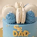 Father's Day Choclate Cake with Macaron