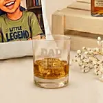 Personalised Best Dad Cushion & Johnnie Walker Whisky Set