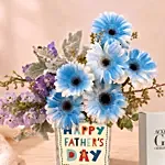 Father's Day Flower Vase & Armani Fragrance Gift Set