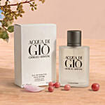 Father's Day Flower Vase & Armani Fragrance Gift Set