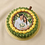Chocolate Musang King Durian Photo Cake