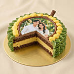 Chocolate Musang King Durian Photo Cake