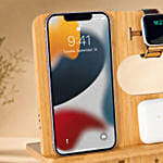 Engraved Wooden Mobile Stand for Dad