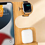 Engraved Wooden Mobile Stand for Dad